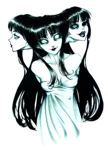 Dark Anime Three-Headed Tomie dark anime wallpaper