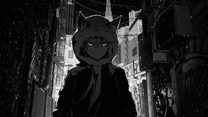 Dark Anime Yellow-eyed Boy dark anime wallpaper