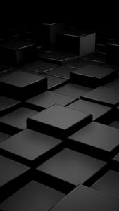 Dark Black Cubes Picture dark wallpaper