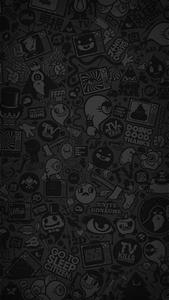 Dark Black Sticker Picture dark wallpaper