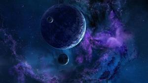 Dark Blue HD 4K Space Wallpaper