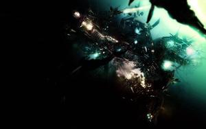 Dark Blue Sea dark wallpaper