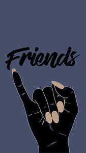 Dark Cute Matching Best Friend Home Screen Idea cute matching best friend wallpaper