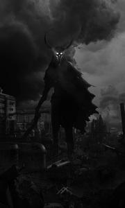 Dark Devil In Abandoned Area dark devil wallpaper