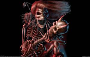 Dark Devil Skull Guitarist dark devil wallpaper