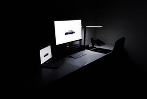 Dark Laptop Black Computer Setup dark laptop wallpaper