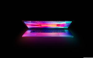 Dark Open Laptop Front laptop wallpaper