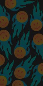 Dark Preppy Smiley Face Pattern preppy smiley face wallpaper