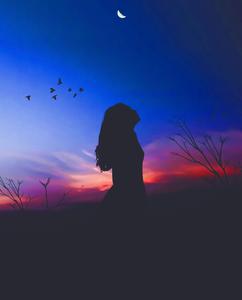 Dark Sad Girl Blue Sky sad girl wallpaper