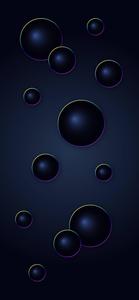 Dark Spheres Ios 16 ios 16 wallpaper