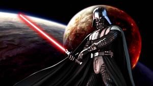 Darth Vader battles on in his iconic fighting stance darth vader wallpaper