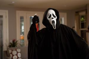 Dazzling Ghostface lights up the night sky ghostface wallpaper