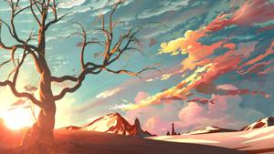 Dead Tree Anime Scenery anime scenery wallpaper