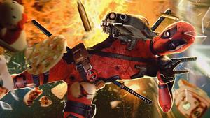 Deadpool strikes a pose in front of the camera deadpool wallpaper
