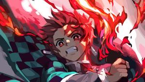Demon Slayer Anime Kamado Tanjiro Nichirin Sword demon slayer anime wallpaper