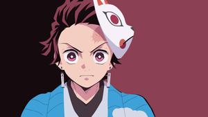 Demon Slayer Anime Kamado Tanjiro Warding Mask demon slayer anime wallpaper