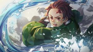 Demon Slayer Anime Kamado Tanjiro Water Breathing Style demon slayer anime wallpaper
