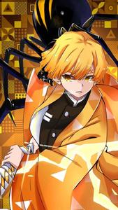 Demon Slayer Anime Zennitzu And Black Spider demon slayer anime wallpaper