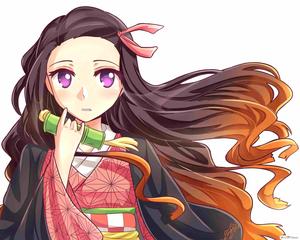 Demon Slayer Nezuko Portrait demon slayer nezuko wallpaper