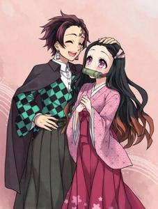 Demon Slayer Nezuko With Brother demon slayer nezuko wallpaper