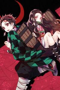 Demon Slayer Nezuko With Her Brother Tanjiro demon slayer nezuko wallpaper