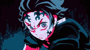 Demon Slayer PFP Tanjiro Illuminated Face demon slayer pfp wallpaper
