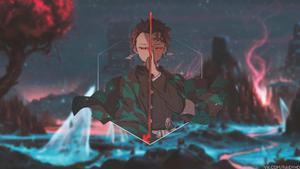 Demon Slayer Tanjiro Desktop 4K desktop 4k wallpaper