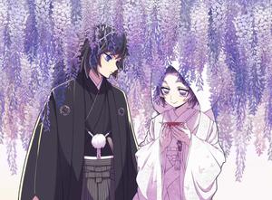 Demon Slayer's Brave Warriors: Giyu Tomiyoka and Shinobu Kocho demon slayer anime wallpaper
