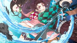 Demon slaying siblings - Nezuko & Tanjirou Kamado nezuko wallpaper