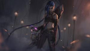 Desktop 4K LOL Arcane Jinx desktop 4k wallpaper