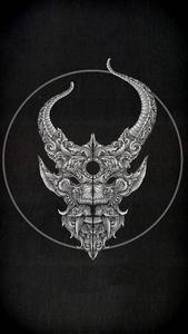 Detailed Dark Devil Illustration dark devil wallpaper