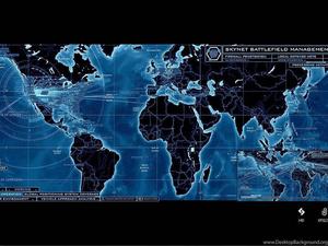 Detailed World Map in Blue and Black world map wallpaper