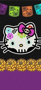 Dia De Los Muertos Black Hello Kitty black hello kitty wallpaper