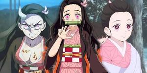 Different Life Phases Of Nezuko From Demon Slayer demon slayer nezuko wallpaper
