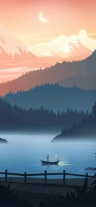 Digital Art Lake iPhone 13 Pro iphone 13 pro wallpaper