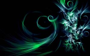 Discover a new world of possibilities with Cool Green Glowing Lights cool wallpaper
