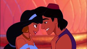 Disney Princess Jasmine With Aladdin disney princess wallpaper