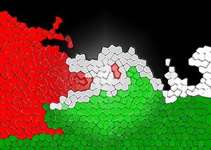 Distinctive Geometric Pattern of the Palestinian Flag palestine wallpaper