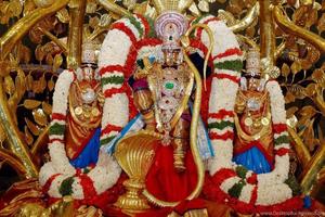Divine Blessings - Emerald Glory Of Lord Venkateswara and His Consorts, 4K Image lord venkateswara 4k wallpaper