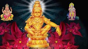 Divine Lord Ayyappa Surrounded by Gods and Blossoming Flowers lord ayyappa wallpaper