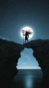  Divine Mahakal Dominating the Cosmos  Wallpaper