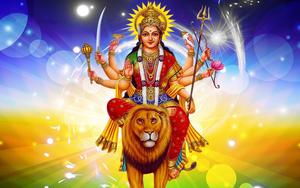 Divine Radiance of Maa Sherawali maa sherawali wallpaper