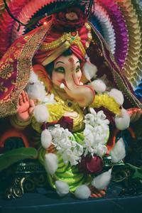 Divine Shaded Ganesh Image for Mobile ganesh mobile wallpaper