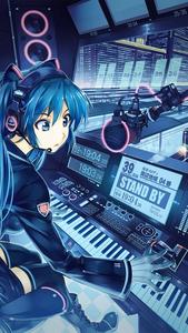 DJ Cute Anime Girl iPhone cute anime girl iphone wallpaper