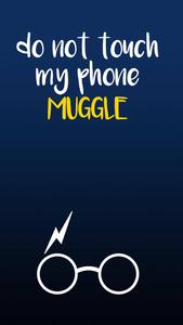 Don't Touch My Phone Muggle! harry potter wallpaper