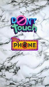 Don't Touch My Phone Retro Marble dont touch my phone wallpaper