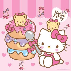 Donuts And Cartoon Hello Kitty PFP hello kitty pfp wallpaper