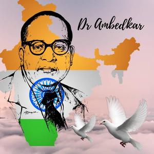 Dr Babasaheb Ambedkar With India Flag Design dr babasaheb ambedkar wallpaper