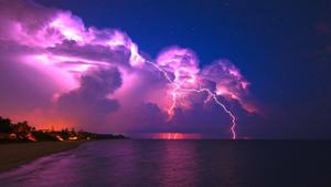 Dramatic Purple Stormy Sky sky wallpaper