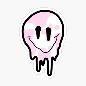 Dripping Pink Preppy Smiley Face preppy smiley face wallpaper
